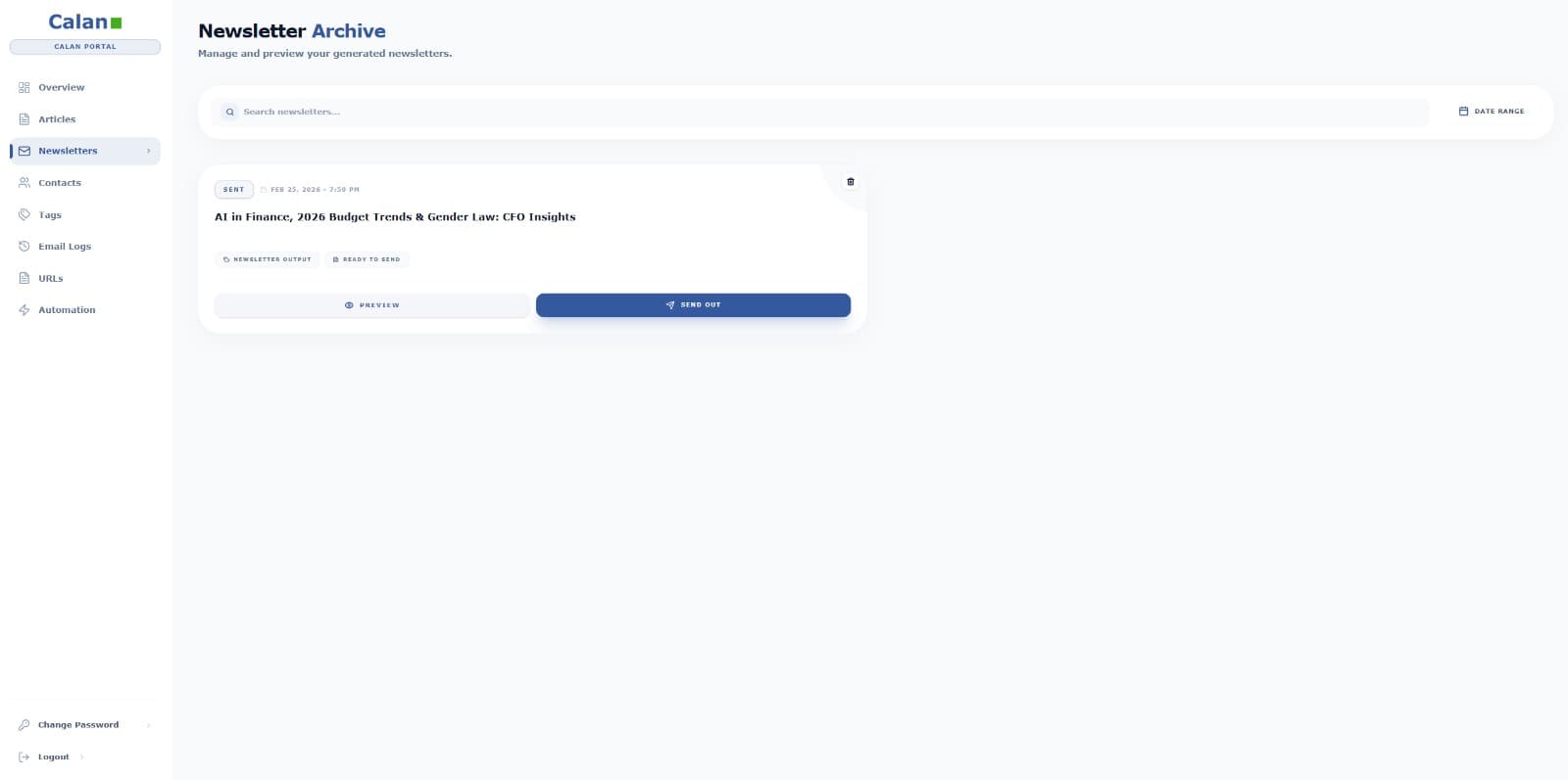 AI-Driven Marketing Architecture for Payroll Newsletter screenshot 5